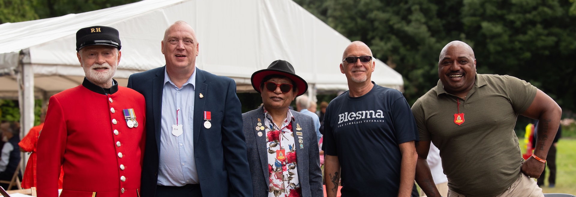 Veterans join together at the Veterans Picnic held at The Royal Hospital Chelsea - August 2024