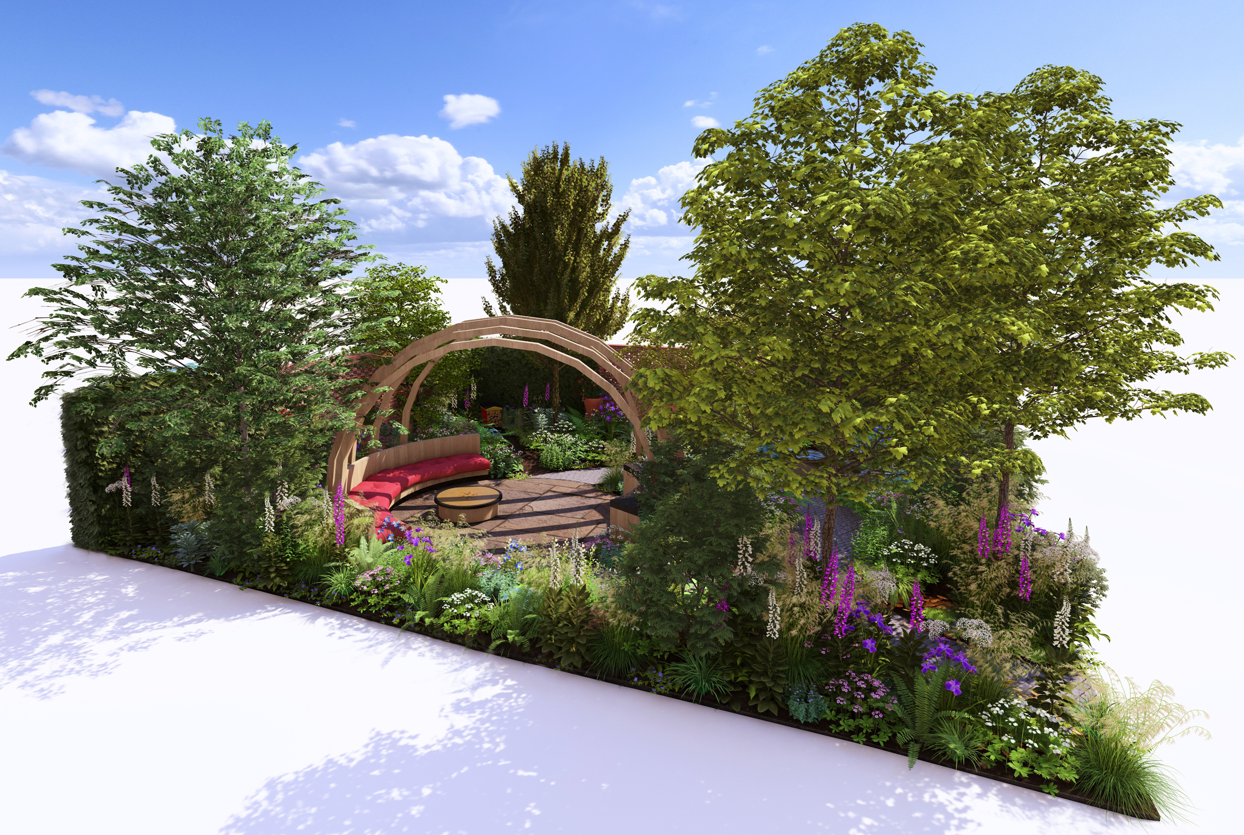 The London Square Chelsea Pensioners Garden for RHS Chelsea Flower Show 2025 - design by Dave Green