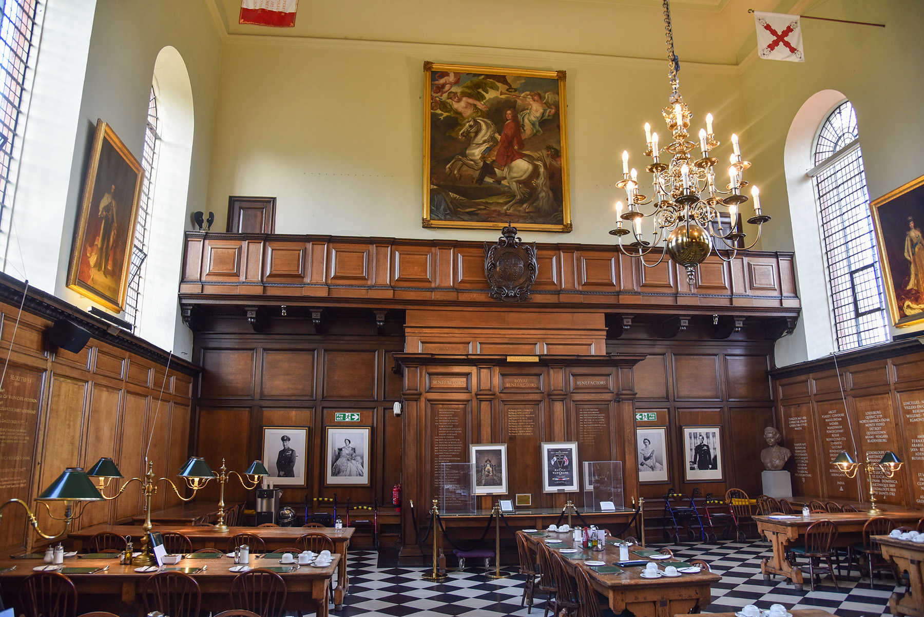 A modern day view of the Gallery in the Great Hall. 