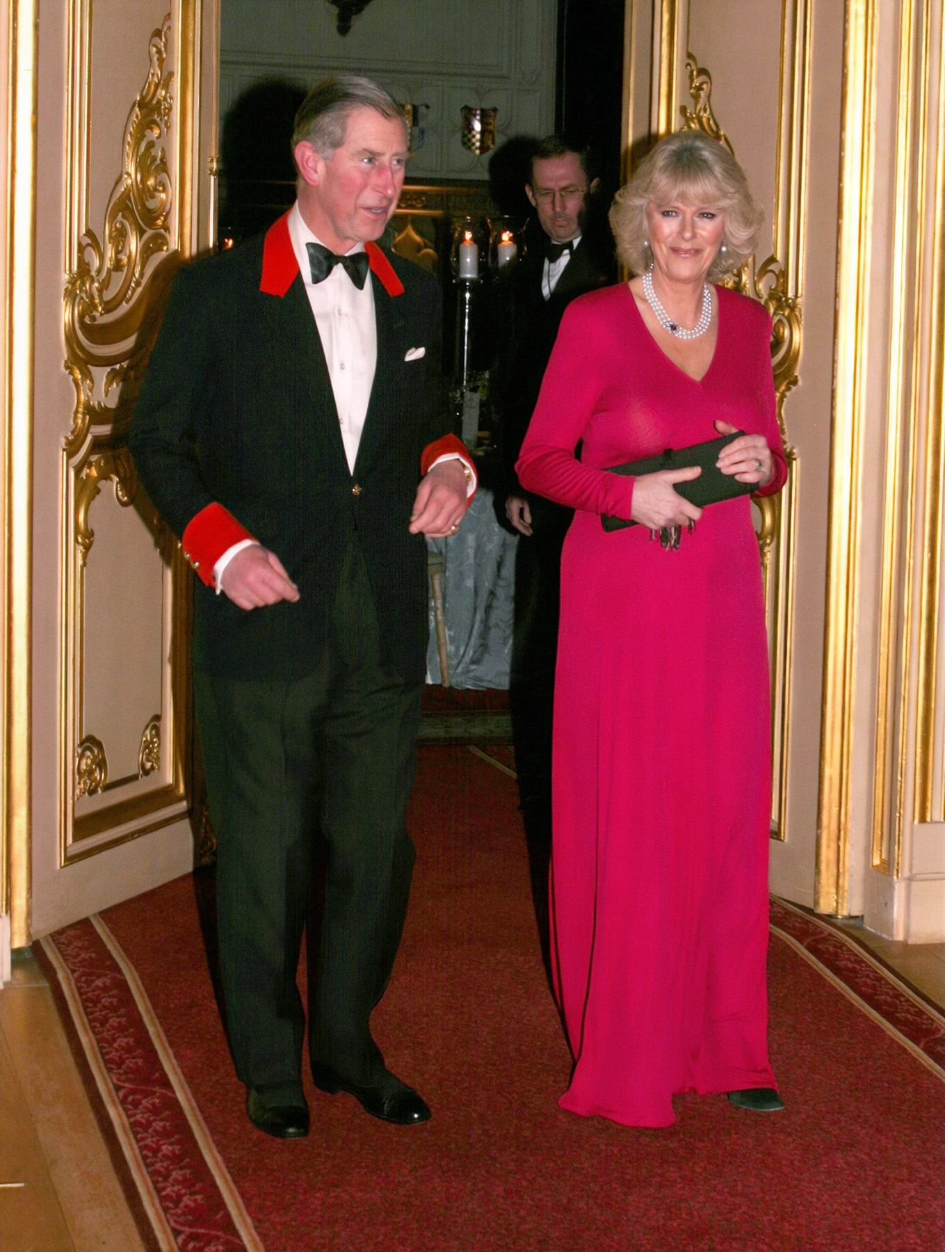 King Charles III, when Prince of Wales, wore the Windsor uniform in February 2005, here shown with Camilla Parker Bowles following the news of their engagement. © Shutterstock