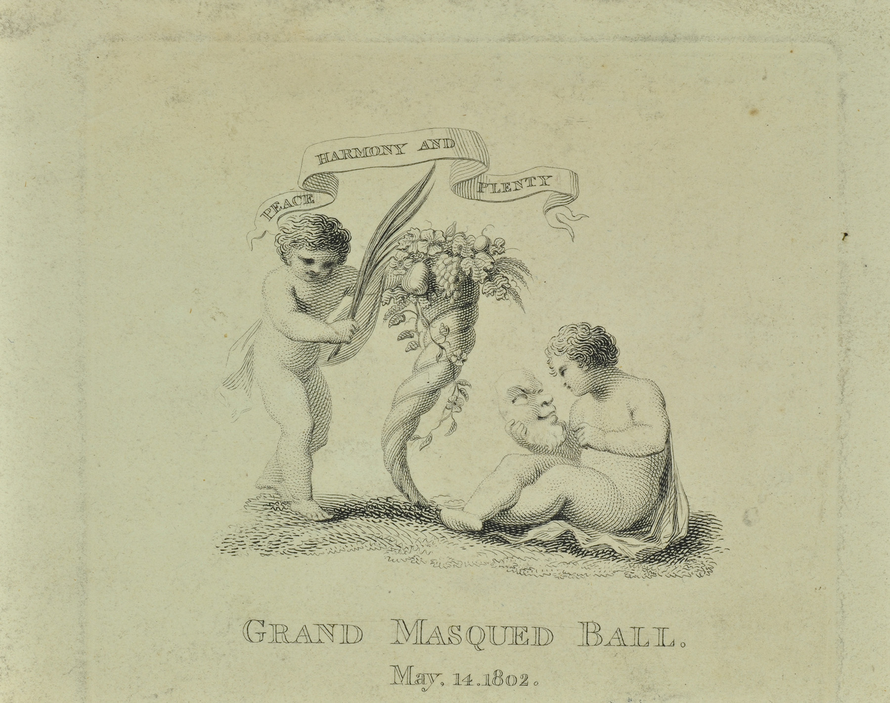 Ticket for Grand Masqued Ball, 1802. London Picture Archive