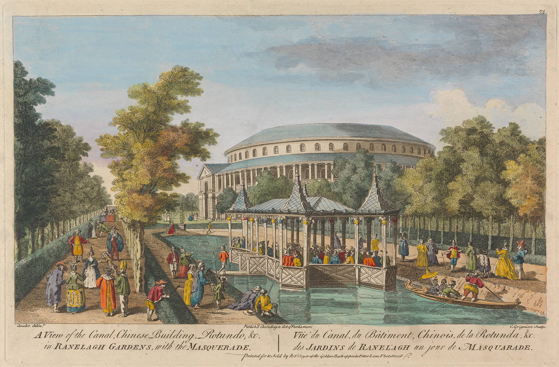 ‘A View of the Canal, Chinese Building, Rotundo ... in Ranelagh Gardens with the Masquerade’, by Charles Grignion (1754–1804). Yale Center for British Art