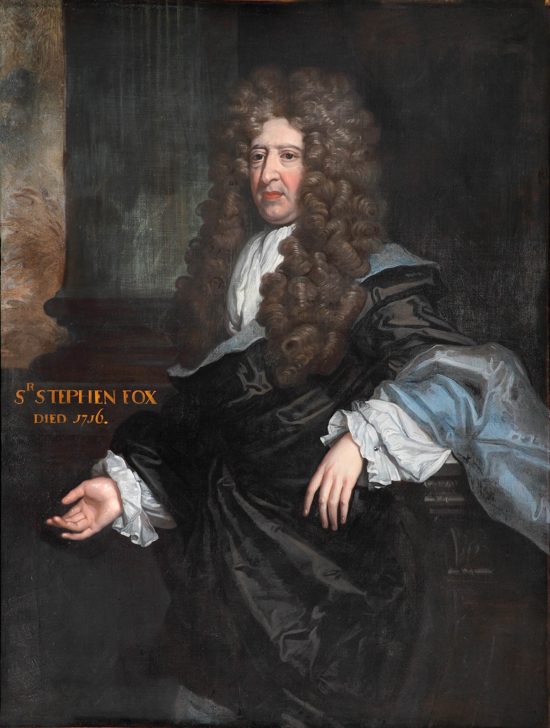 Sir Stephen Fox, by J J Baker (1648-1712) 