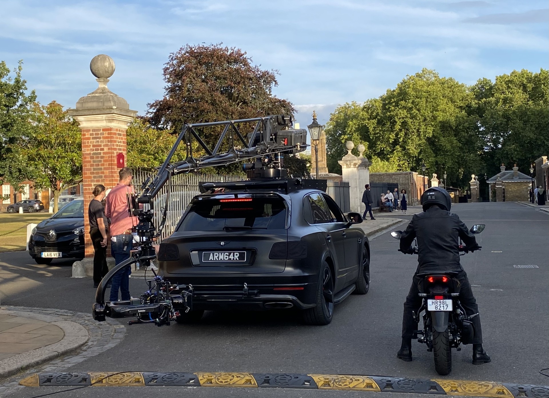 Film & production crew at the Royal Hospital Chelsea