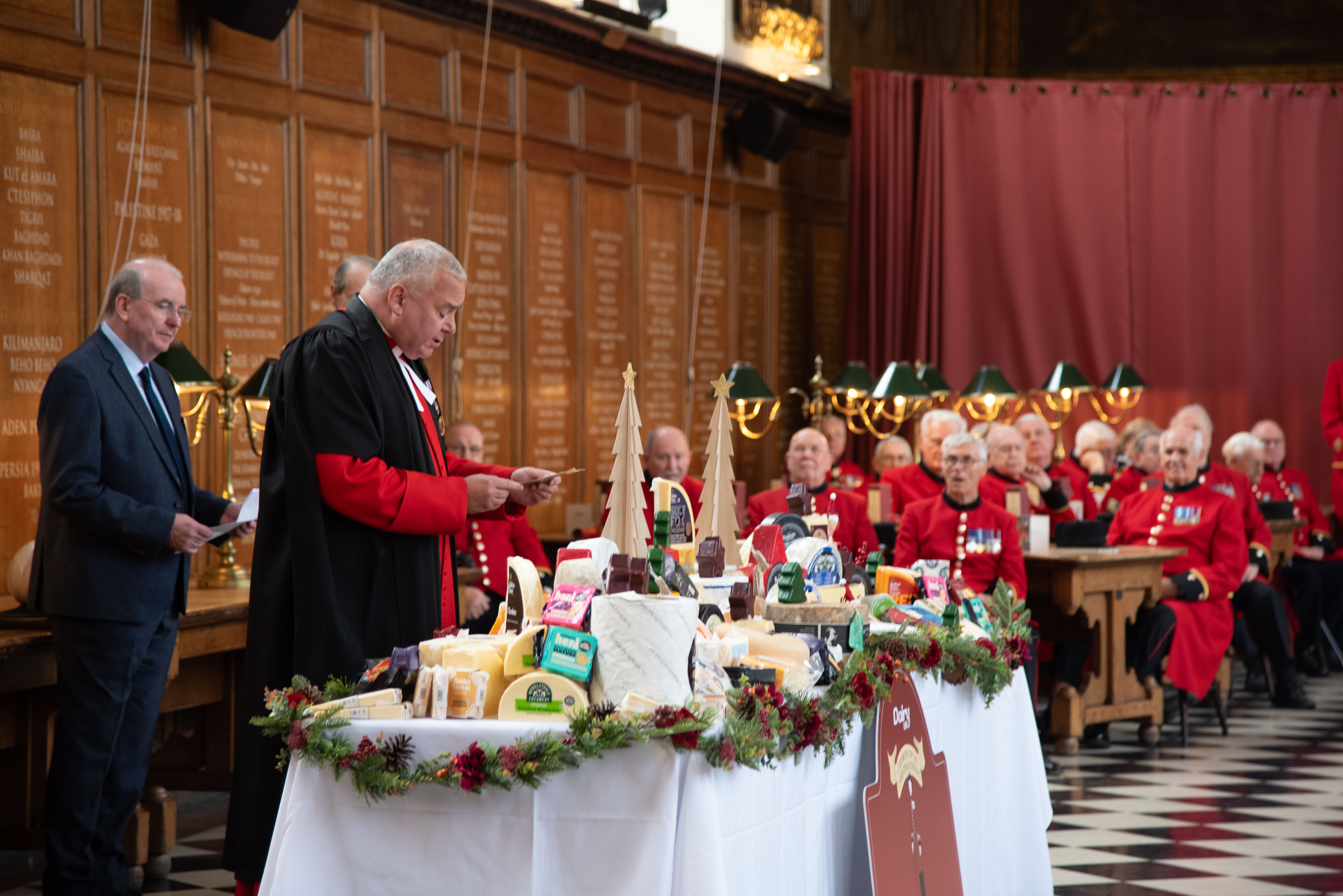 Blessing of the Christmas cheeses