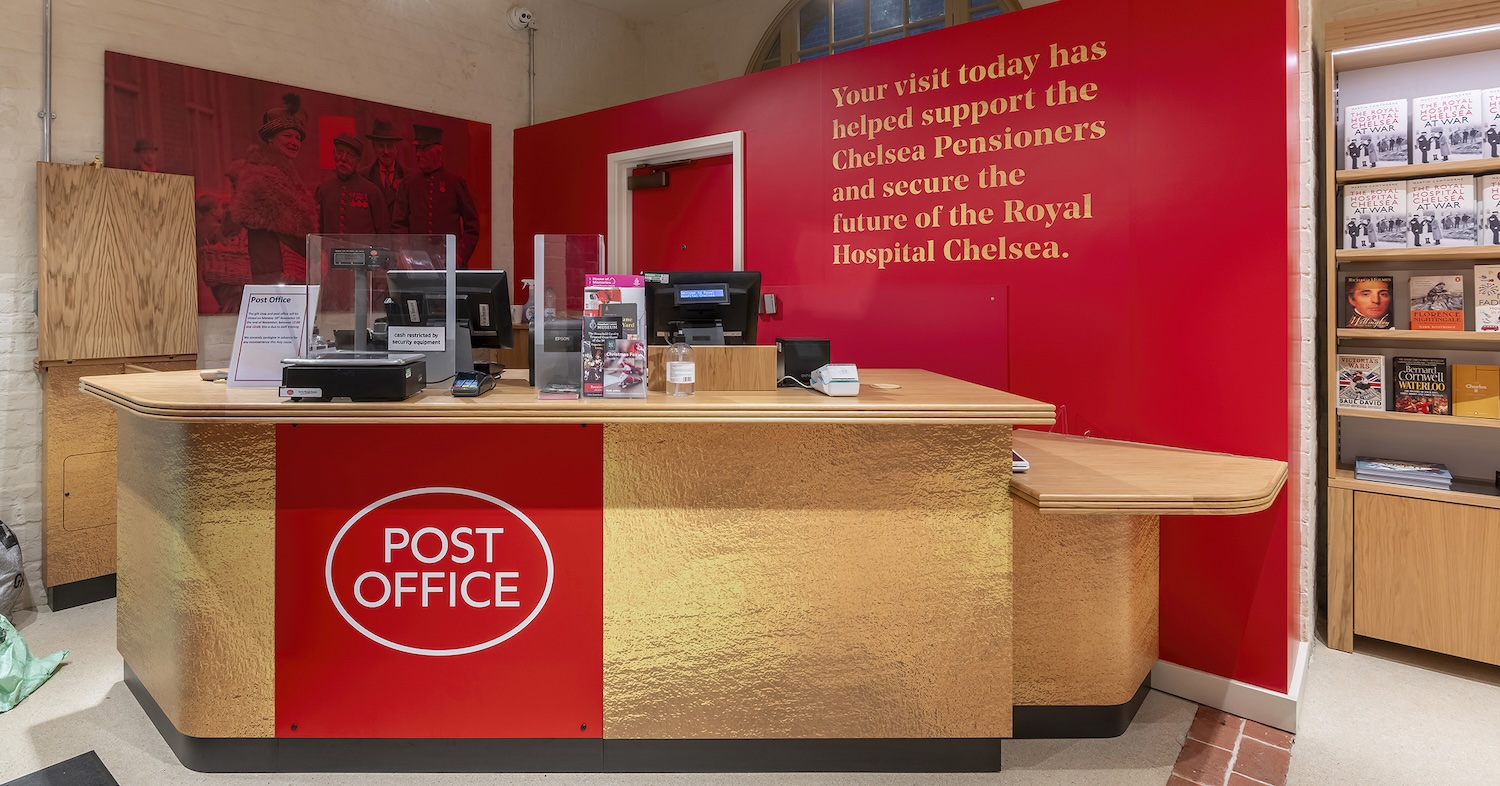 Royal Hospital Chelsea Post Office - Open Weekdays between 9am - 5pm