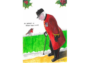 Robin Christmas card