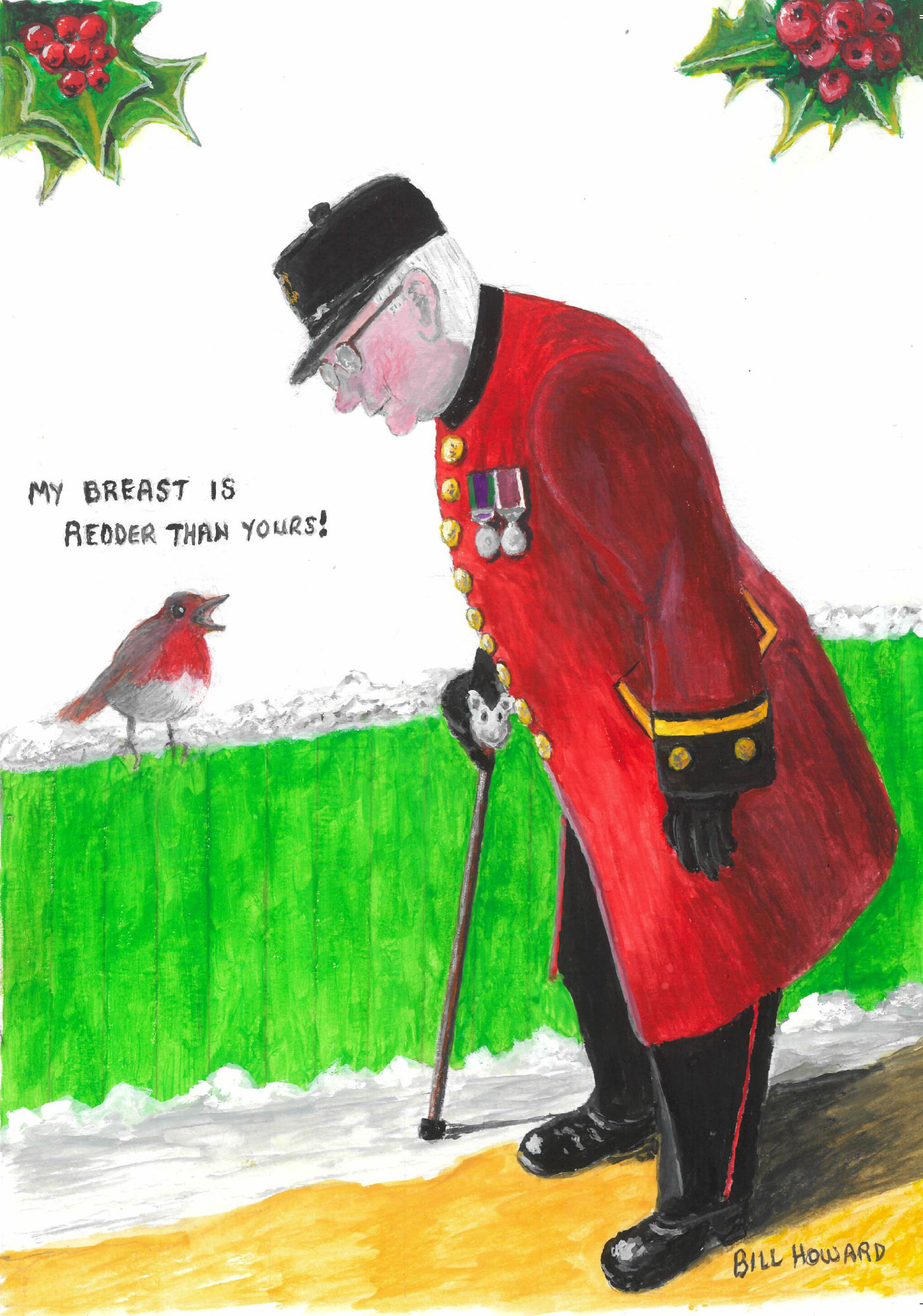 Robin Christmas card