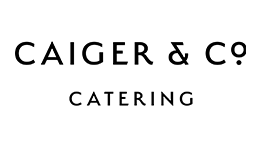 Caiger & Co Catering Logo - black text on white background
