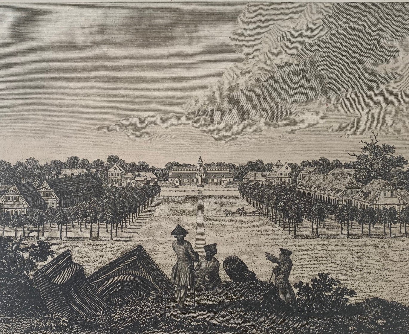 An illustration of Royal Hospital Kilmainham, the hospital which served as inspiration for Royal Hospital Chelsea.