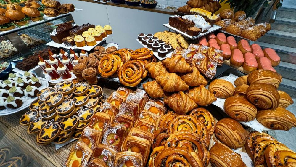 A selection of pastries from Heidi Bakery Cáfe at the Royal Hospital Chelsea