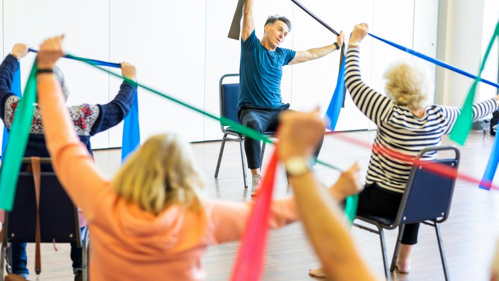 Gentle seated movement and dance for over 65s