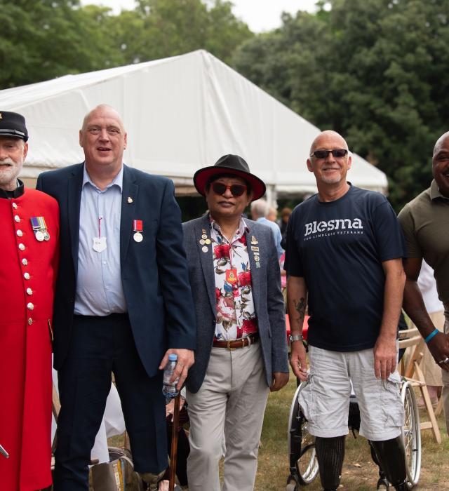 Veterans join together at the Veterans Picnic held at The Royal Hospital Chelsea - August 2024