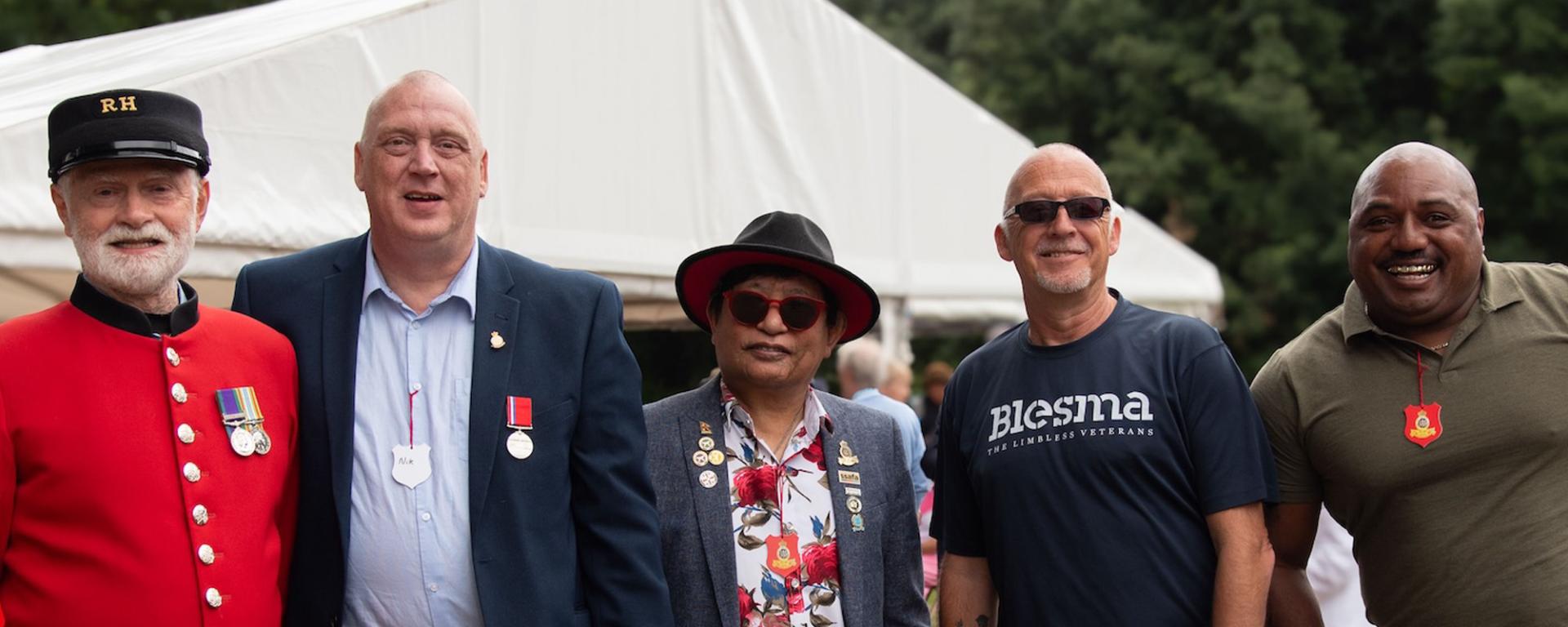 Veterans join together at the Veterans Picnic held at The Royal Hospital Chelsea - August 2024