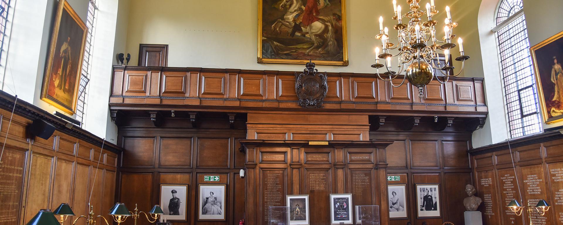 A modern day view of the Gallery in the Great Hall. 