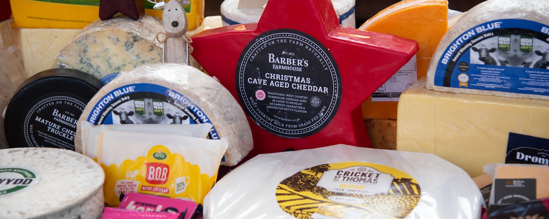 Selection of cheeses