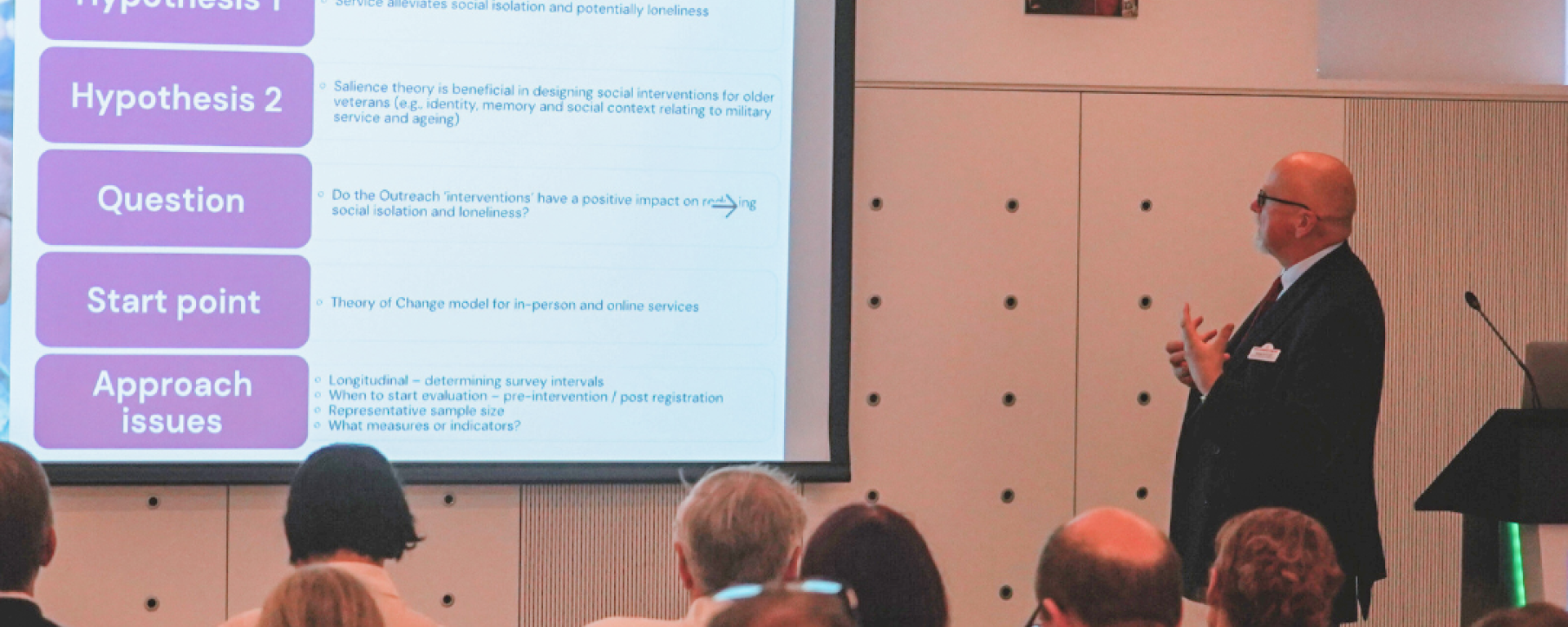 An image of Dr Jeremy Tuck CBE speaking at the conference