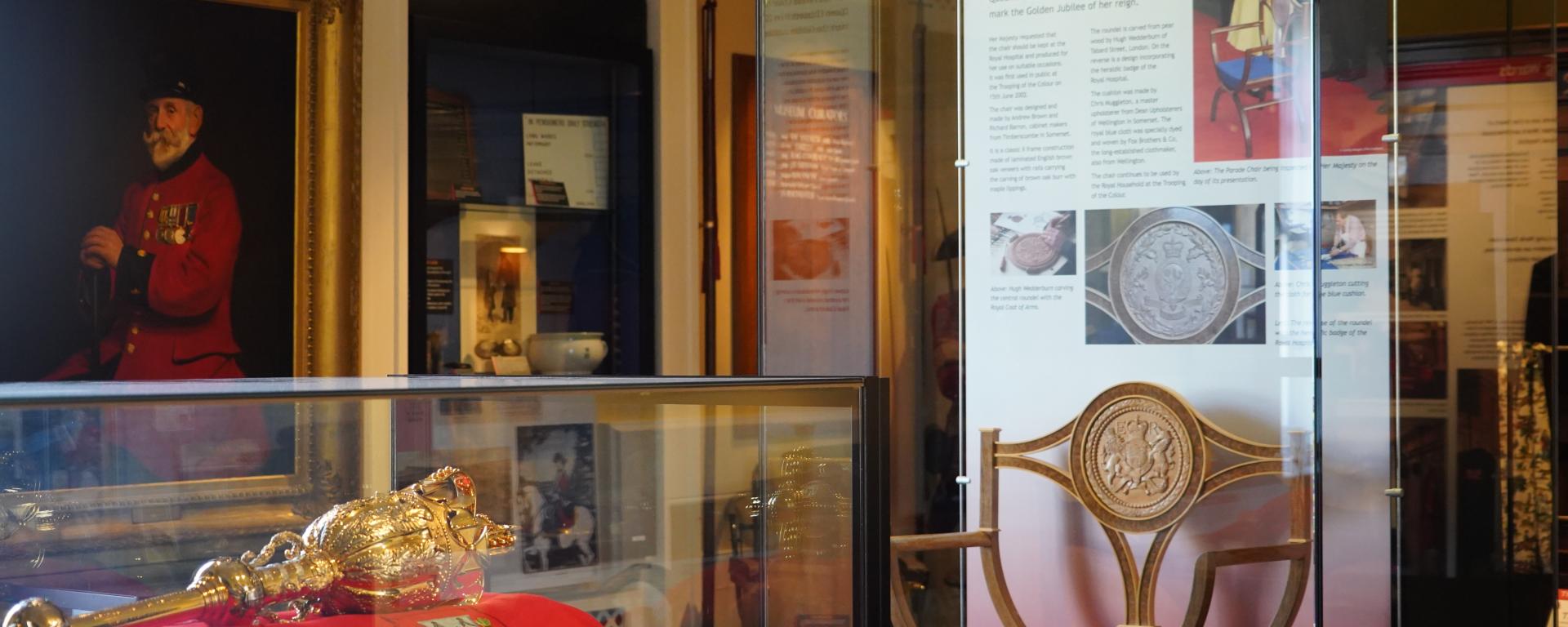 An image of several of the items on display at the Royal Hospital Chelsea's Hidden Museum