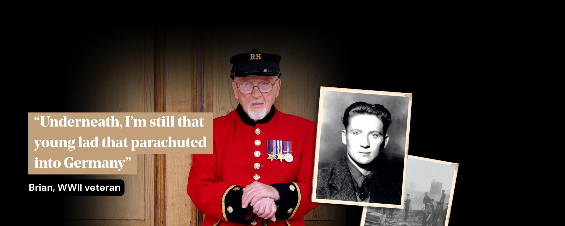 Chelsea Pensioner Brian reflecting on what remembrance means to him