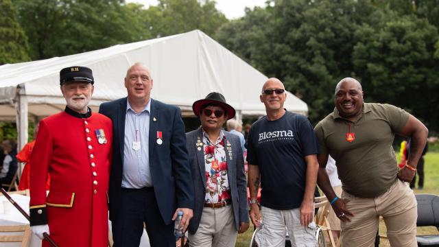 Veterans join together at the Veterans Picnic held at The Royal Hospital Chelsea - August 2024