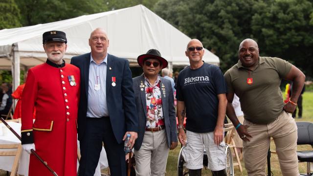 Veterans join together at the Veterans Picnic held at The Royal Hospital Chelsea - August 2024