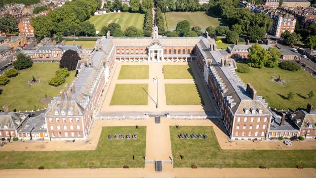 Aerial photograph of The Royal Hospital Chelsea and its grounds